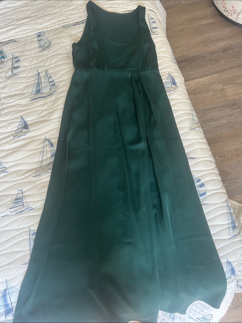 Women’s Dark Green Sleeveless Maxi Dress